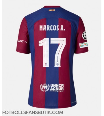 Barcelona Marcos Alonso #17 Replika Hemmatröja 2023-24 Kortärmad